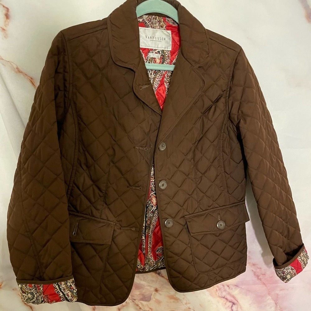 Brown Lightweight Quilted Jacket